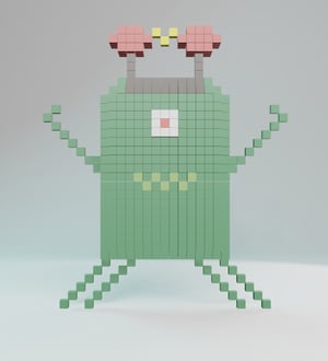 Shocker — 20ALIENZ voxel alien from the fun Fortnite tycoon game