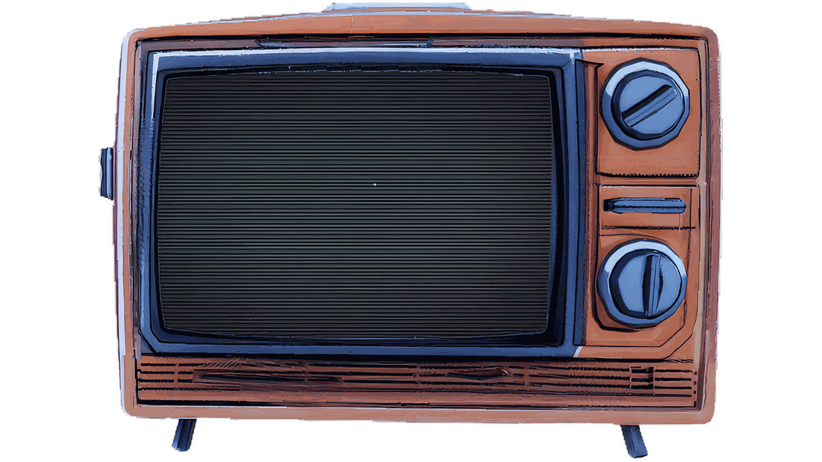 Retro TV playing the 20ALIENZ Fortnite game