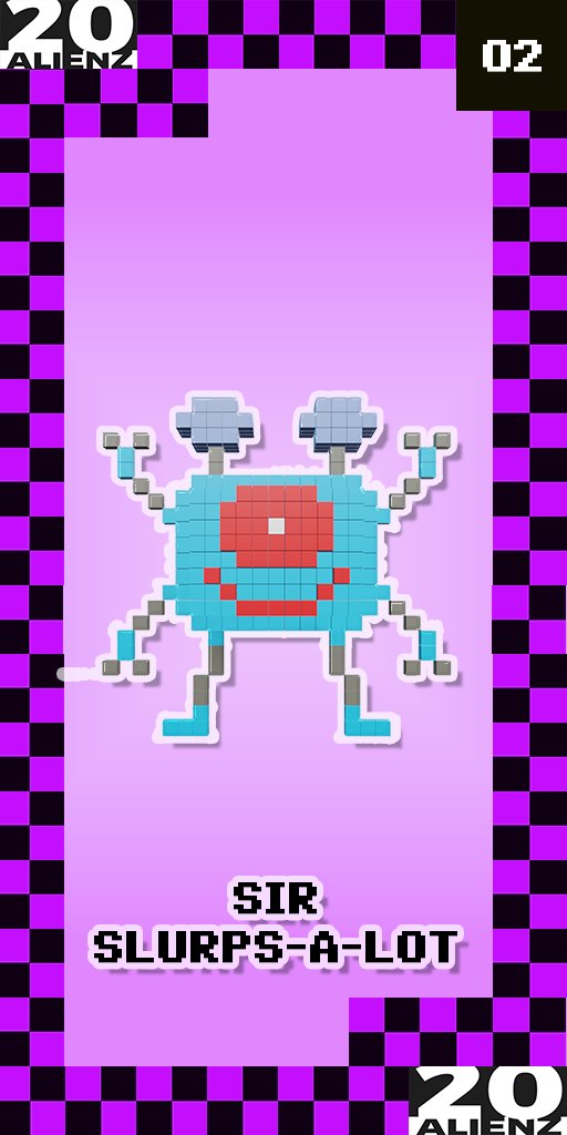 20ALIENZ collectible trading card