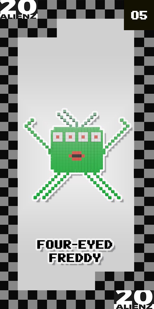 20ALIENZ collectible trading card