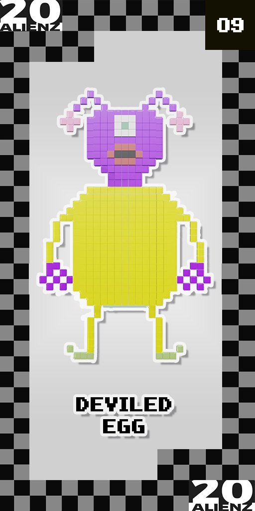 20ALIENZ collectible trading card