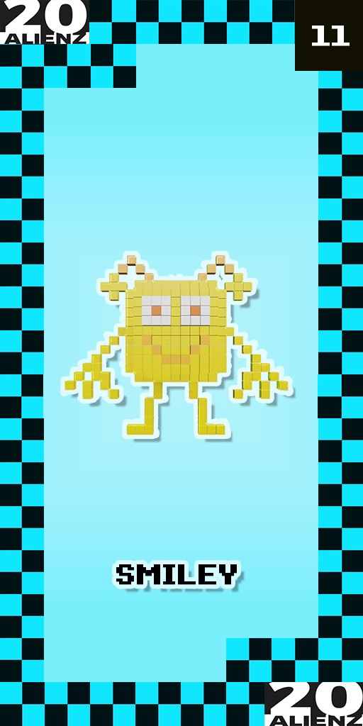 20ALIENZ collectible trading card