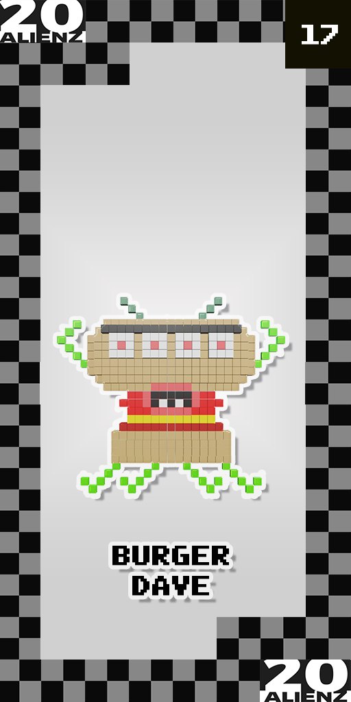 20ALIENZ collectible trading card