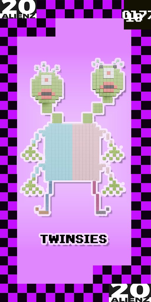 20ALIENZ collectible trading card