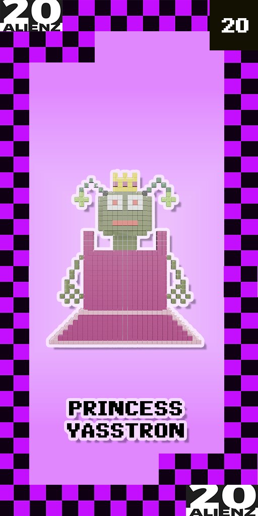 20ALIENZ collectible trading card