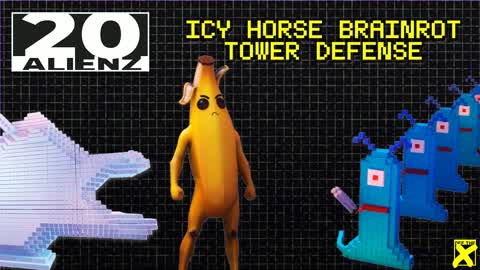 20ALIENZ Fortnite game — IcyHorse Brainrot Tower Defense, a free Fortnite game built in UEFN