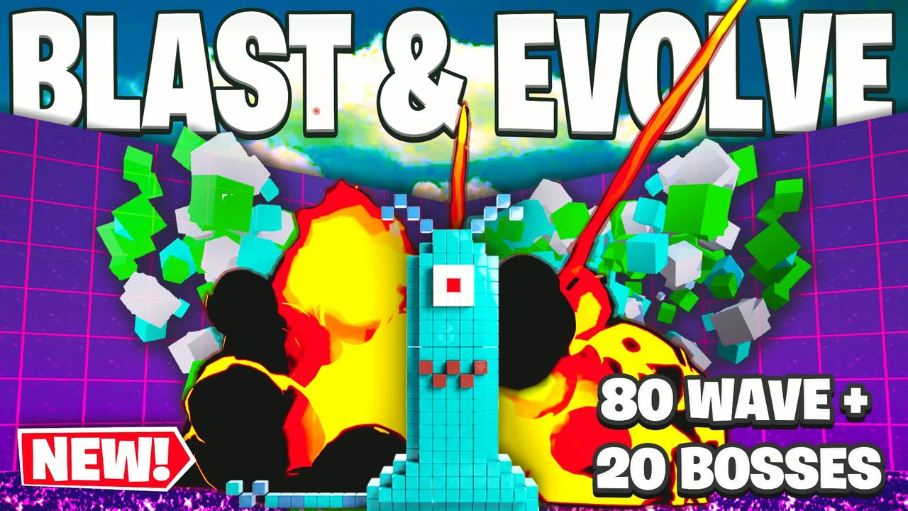 20ALIENZ BLAST & EVOLVE — a free Fortnite game with 80+ waves and 20 bosses, built in UEFN